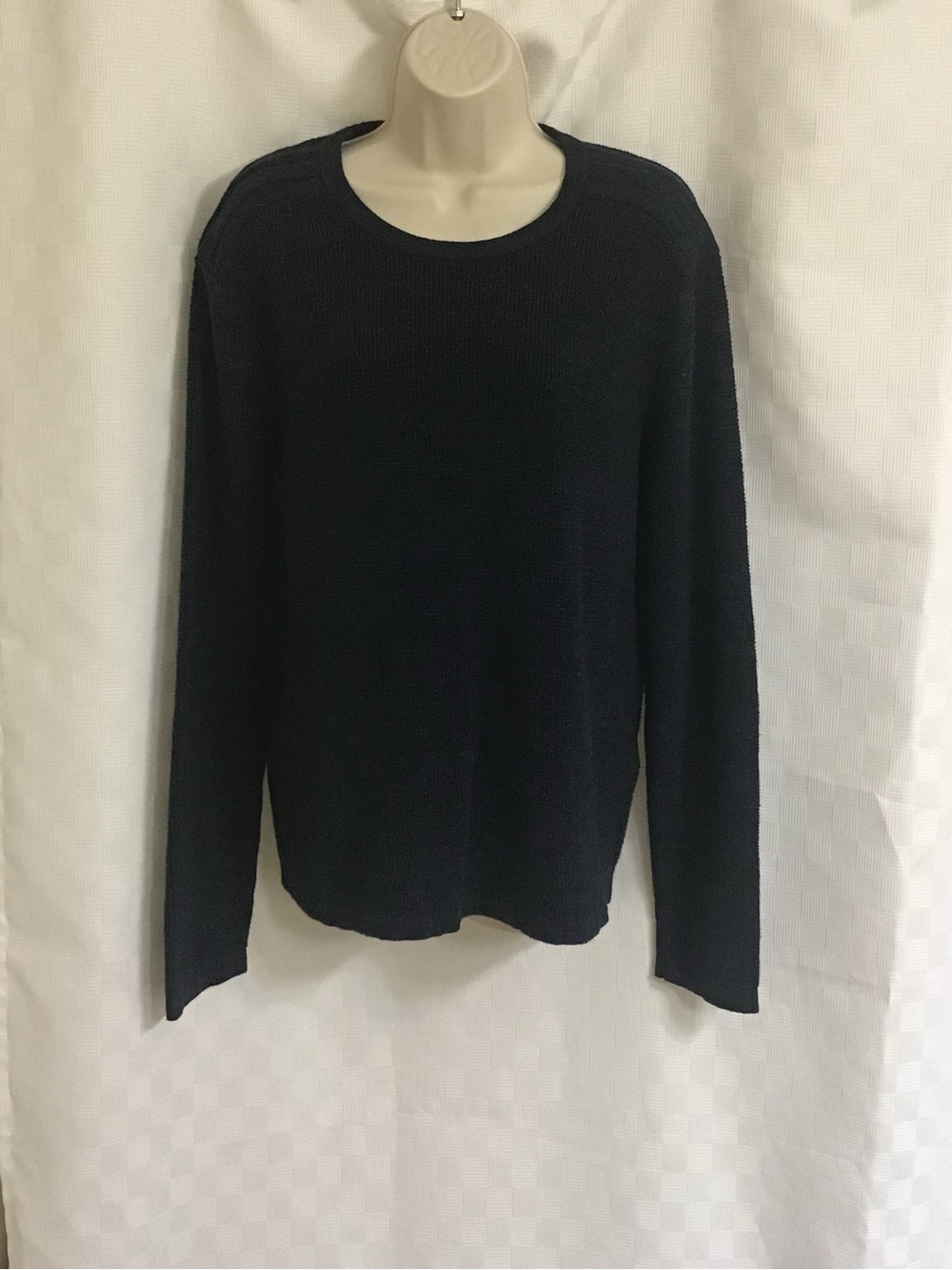 Michael Kors Men's Navy Crewneck Knit Sweater